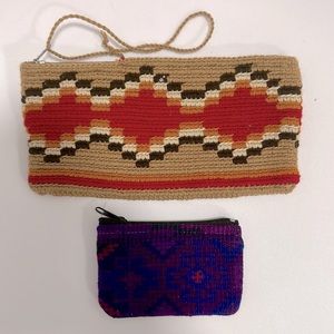 Handmade Colombian wallets with zippers